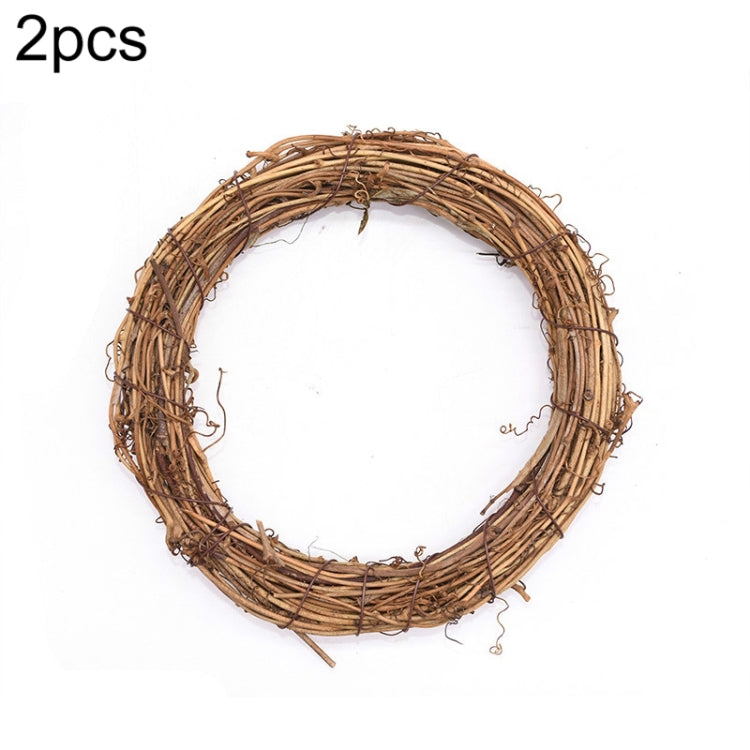 2 PCS Tree Vine Christmas Wreath DIY Rattan Garden Decoration Rattan Window Decoration-Reluova