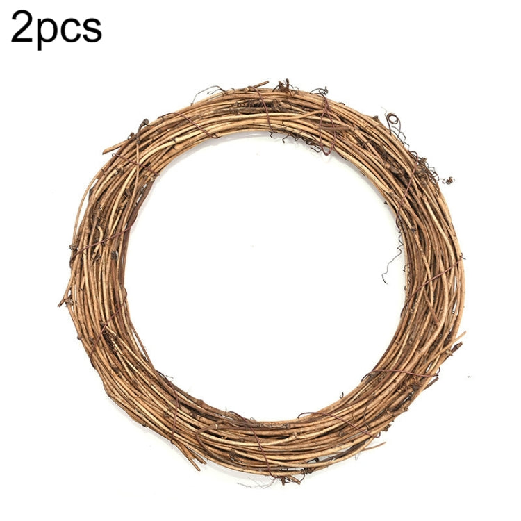 2 PCS Tree Vine Christmas Wreath DIY Rattan Garden Decoration Rattan Window Decoration-Reluova