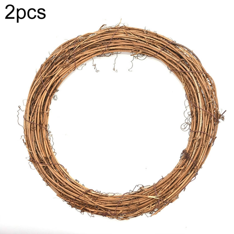 2 PCS Tree Vine Christmas Wreath DIY Rattan Garden Decoration Rattan Window Decoration-Reluova