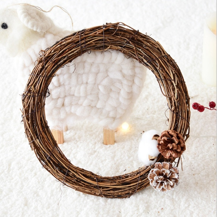 2 PCS Tree Vine Christmas Wreath DIY Rattan Garden Decoration Rattan Window Decoration-Reluova