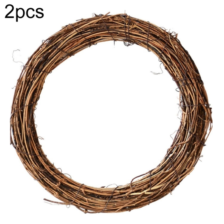 2 PCS Tree Vine Christmas Wreath DIY Rattan Garden Decoration Rattan Window Decoration-Reluova