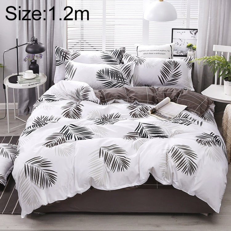 3 PCS/Set Bedding Set Happy Family Pattern Duvet Cover Flat Sheet Pillowcase Set My Store