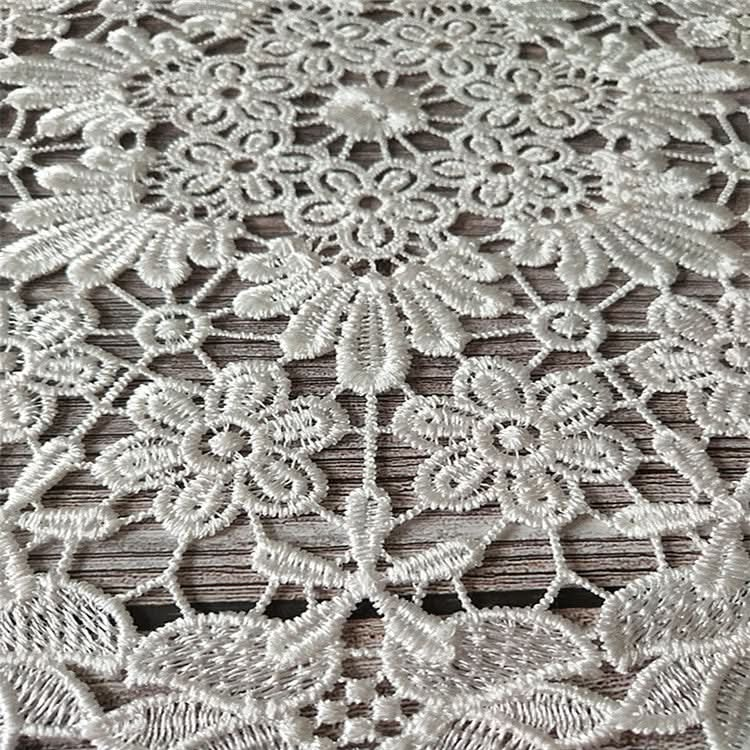 White lace embroidered placemat vase placemat placemat kitchen coffee table decorative pad - Reluova