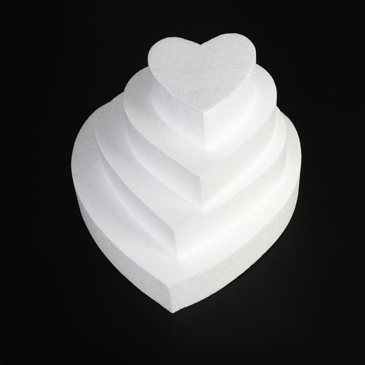 4 PCS Heart-shaped Prosthesis Foam Baking Fondant Cake Silk Flower Practice Mold-Reluova