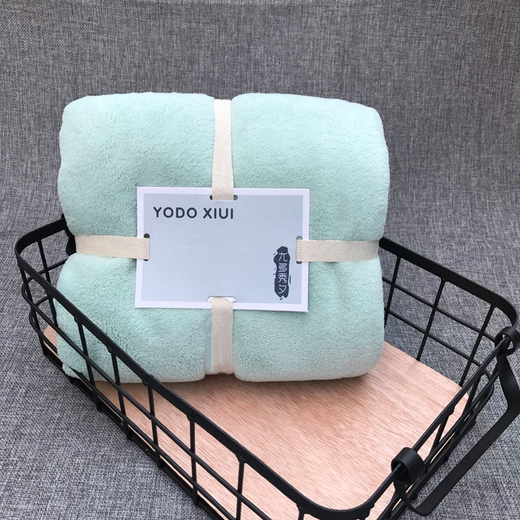 Cut Edge Towel Bath Towel Wavy Edge High Density Coral Fleece Super Absorbent Quick-drying My Store