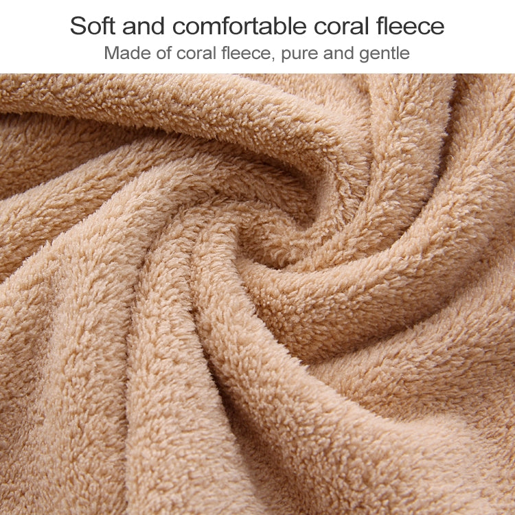 Cut Edge Towel Bath Towel Wavy Edge High Density Coral Fleece Super Absorbent Quick-drying My Store