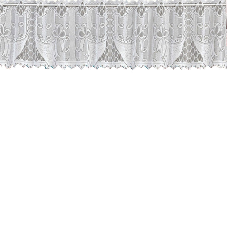 White Translucent Coffee Curtain Tulle Lace Sheer Warp Knitted Jacquard Curtains Bedroom Curtains My Store