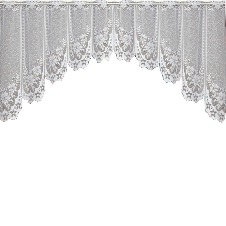 White Translucent Coffee Curtain Tulle Lace Sheer Warp Knitted Jacquard Curtains Bedroom Curtains My Store