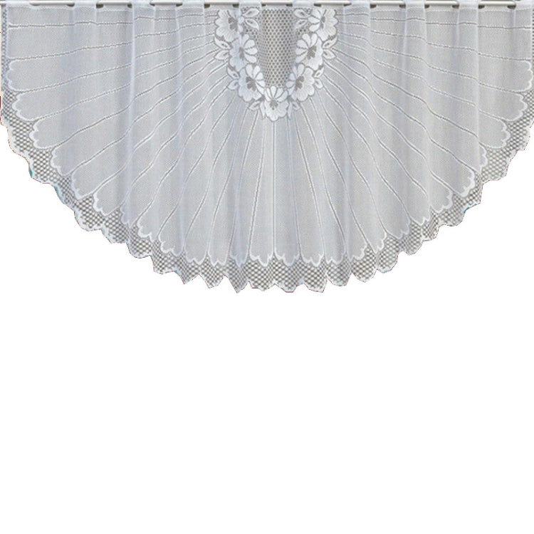 White Translucent Coffee Curtain Tulle Lace Sheer Warp Knitted Jacquard Curtains Bedroom Curtains My Store