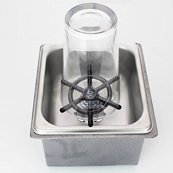 NB-1990 Stainless Steel Embedded Automatic Beer Glass Steaming Pitcher Rinser Cup Washer with Draining Plate - Reluova