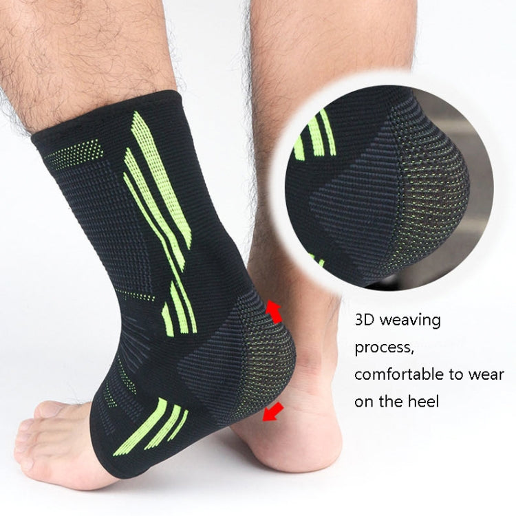 Anti-Sprain Silicone Ankle Support Basketball Football Hiking Fitness Sports Protective Gear, Size: M (Black Gray) Reluova