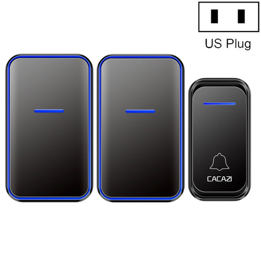 CACAZI A68-2 One to Two Wireless Remote Control Electronic Doorbell Home Smart Digital Wireless Doorbell Reluova