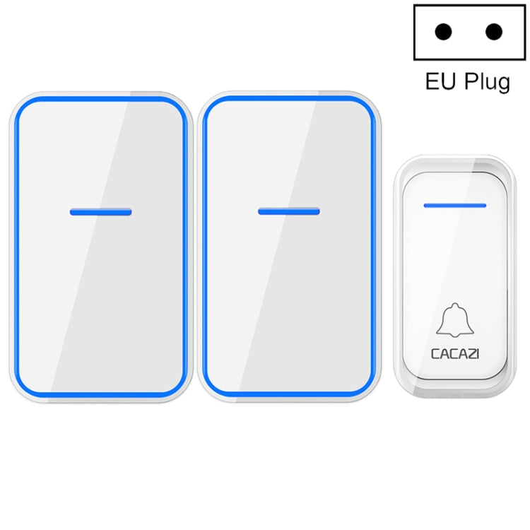 CACAZI A68-2 One to Two Wireless Remote Control Electronic Doorbell Home Smart Digital Wireless Doorbell Reluova