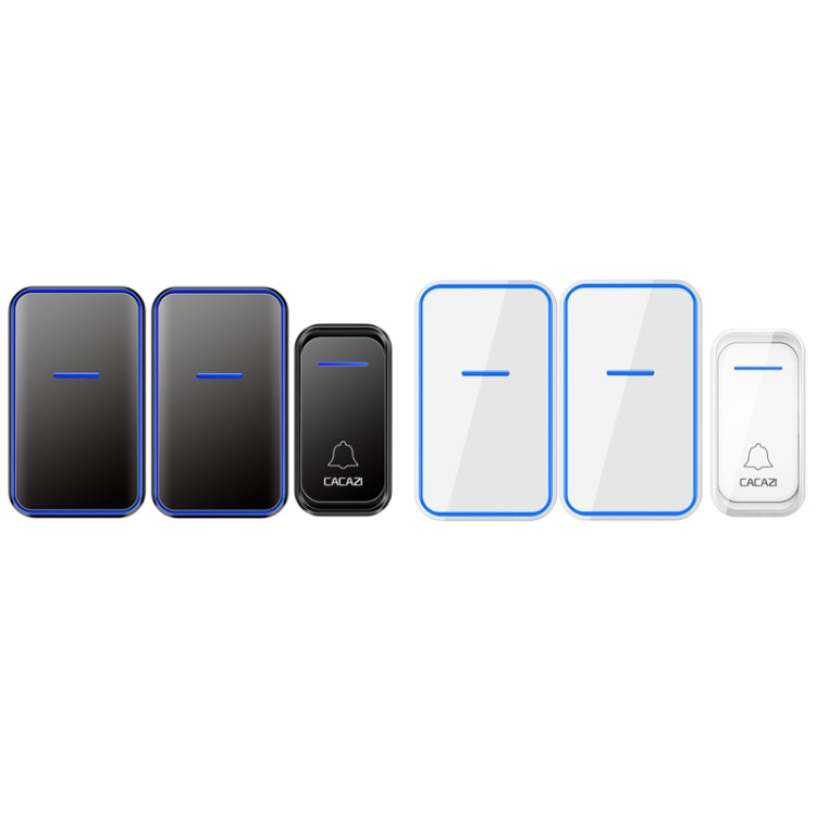 CACAZI A68-2 One to Two Wireless Remote Control Electronic Doorbell Home Smart Digital Wireless Doorbell Reluova