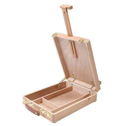 Artist Craft Desktop Easel Integrated Wooden Box Art Drawing Painting Table Box