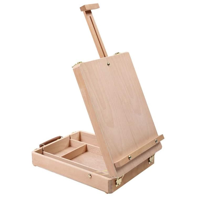 Artist Craft Desktop Easel Integrated Wooden Box Art Drawing Painting Table Box