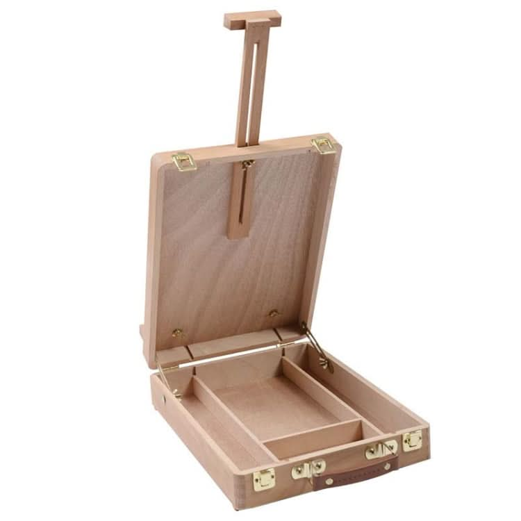 Artist Craft Desktop Easel Integrated Wooden Box Art Drawing Painting Table Box