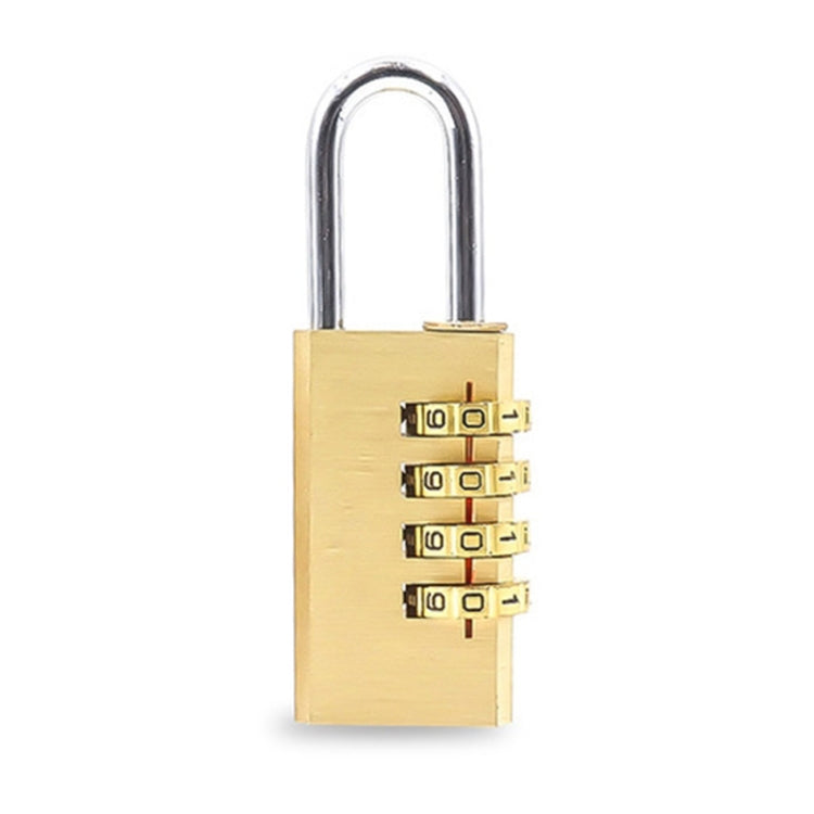 Four-digit Brass Code Padlock High-grade Security Gym Door Lock My Store