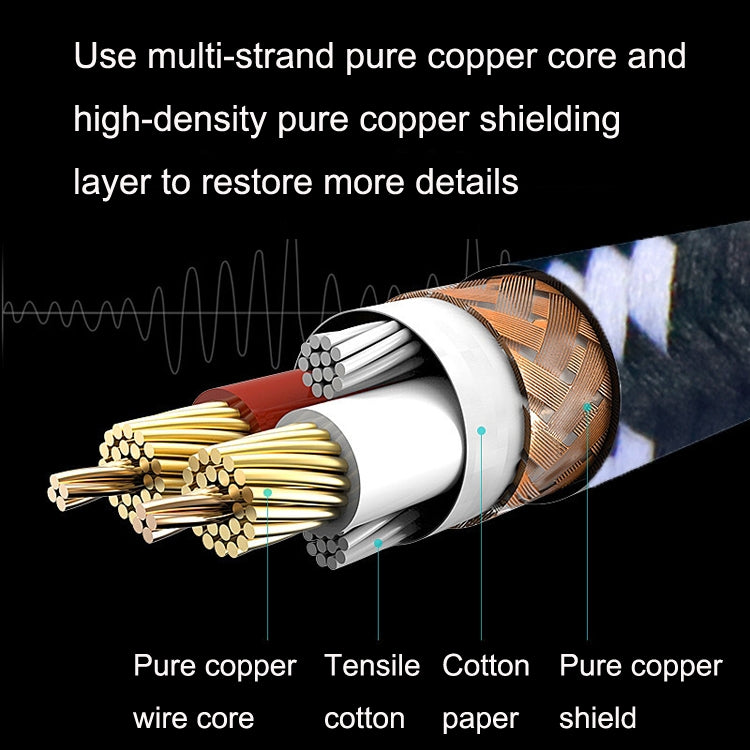 1 Straight Head +1 Elbow Head 6.35mm Guitar Cable Oxygen-Free Copper Core TS Large Two-core Cable