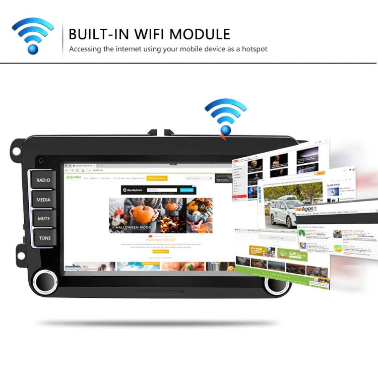 A3040 For Volkswagen 7-inch 2+32G Android Car Navigation Central Control Large Screen Player With Wireless CarPlay