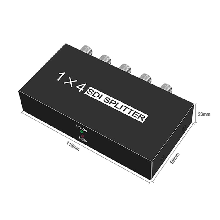 1 In 4 Out SD-SDI / HD-SDI / 3G-SDI Distribution Amplifier Video SDI Splitter