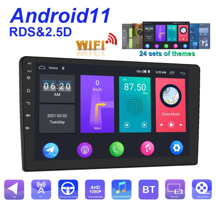 A2799 10 Inch Android WiFi 2+32G Central Control Large screen Universal Car Navigation Reversing Video Player