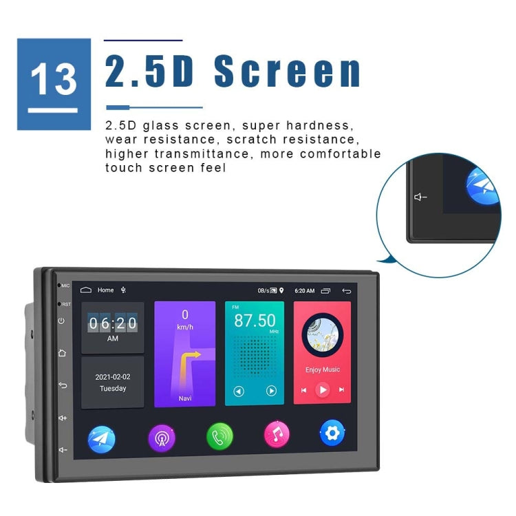 A2799 10 Inch Android WiFi 2+32G Central Control Large screen Universal Car Navigation Reversing Video Player