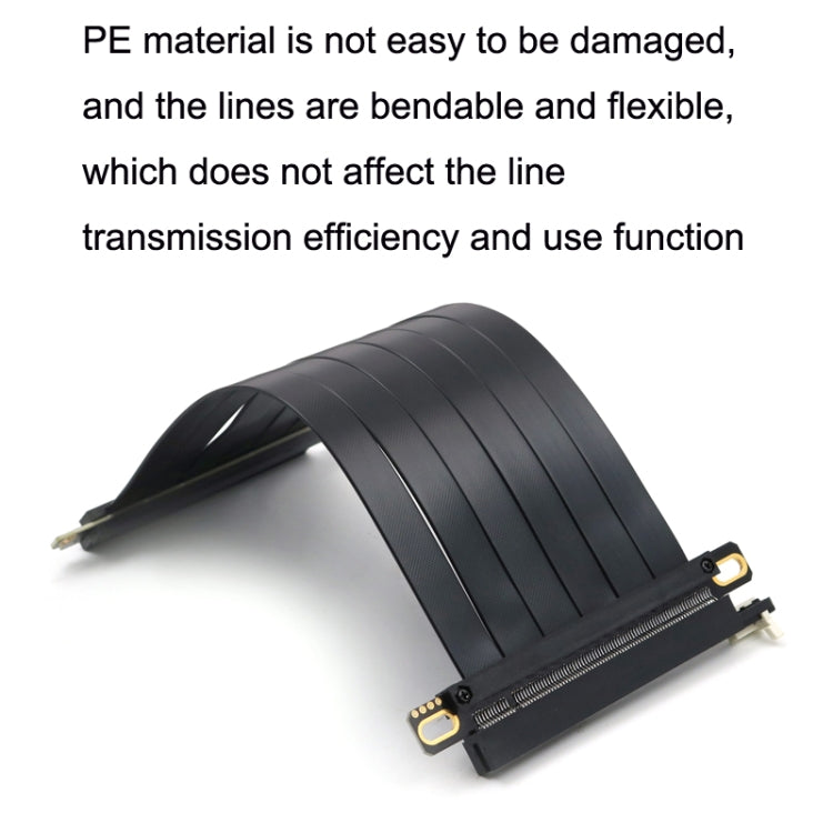 PCI-E 3.0 16X 180-degree Graphics Card Extension Cable Adapter Cable, Length: My Store