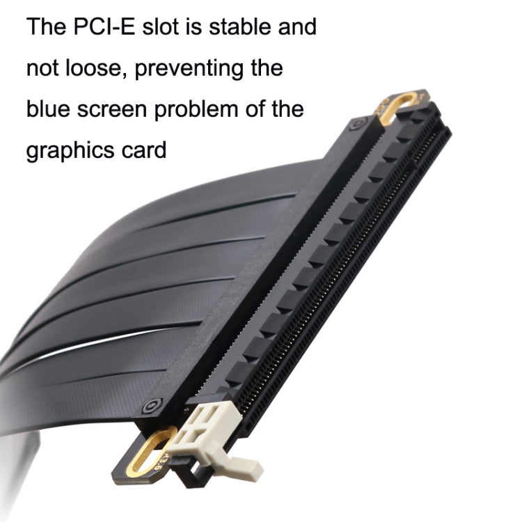 PCI-E 3.0 16X 180-degree Graphics Card Extension Cable Adapter Cable, Length: