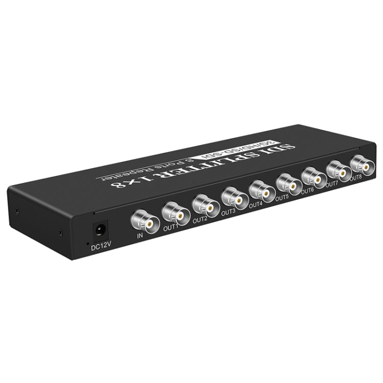 1 In 8 Out SD-SDI / HD-SDI / 3G-SDI Distribution Amplifier Video SDI Splitter