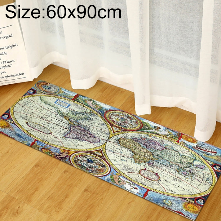 World Map Carpets Rug Bedroom Kids Baby Play Crawling Mat Memory Foam Area Rugs Carpet, Series 1