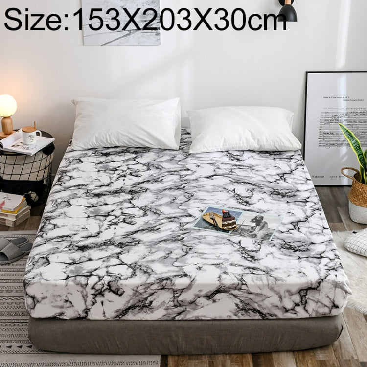 Marble Pattern Bed Dust Cover Mattress Protective Case Fitted Sheet Cover Bedclothes My Store