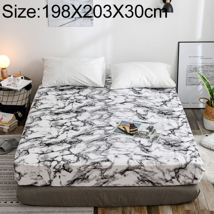 Marble Pattern Bed Dust Cover Mattress Protective Case Fitted Sheet Cover Bedclothes My Store