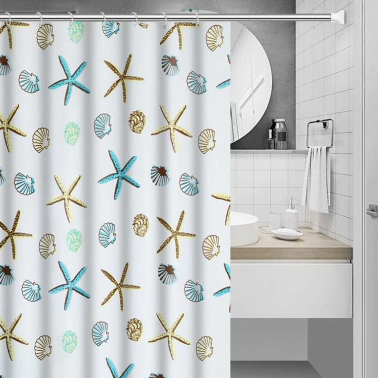 Bathroom Curtain Ocean Star Shower Curtain Environmental Protection Mildew Waterproof Shower Curtain My Store