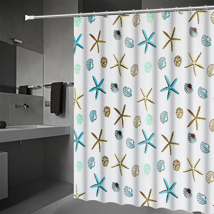 Bathroom Curtain Ocean Star Shower Curtain Environmental Protection Mildew Waterproof Shower Curtain My Store