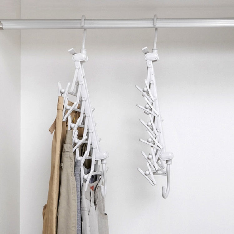 Creative Multi-layer Folding Hangers Multipurpose Clothes Hat Pants Save Space Storage Rack Wardrobe Storage Organization