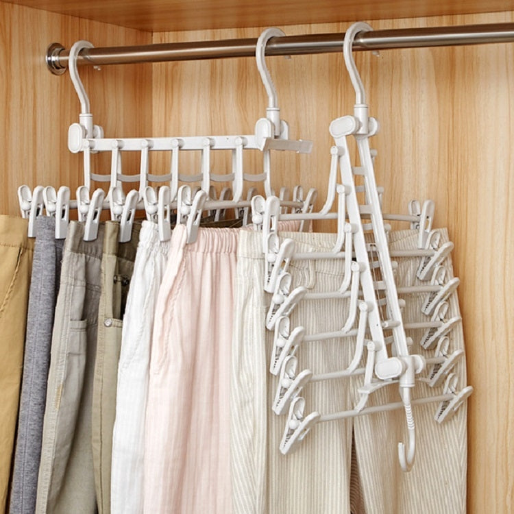 Creative Multi-layer Folding Hangers Multipurpose Clothes Hat Pants Save Space Storage Rack Wardrobe Storage Organization My Store