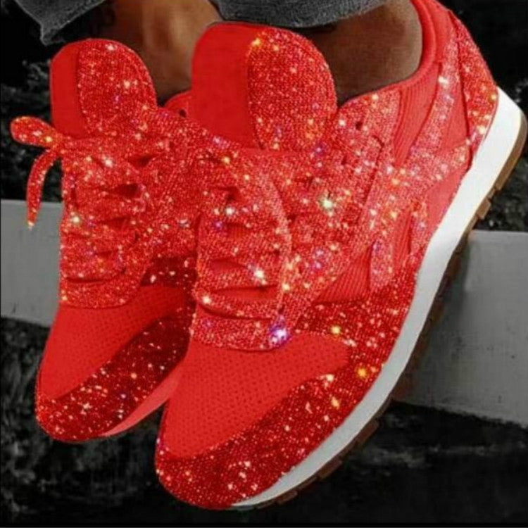 Autumn and Winter Sponge Sequins Breathable Platform Sports Shoes, Series 1