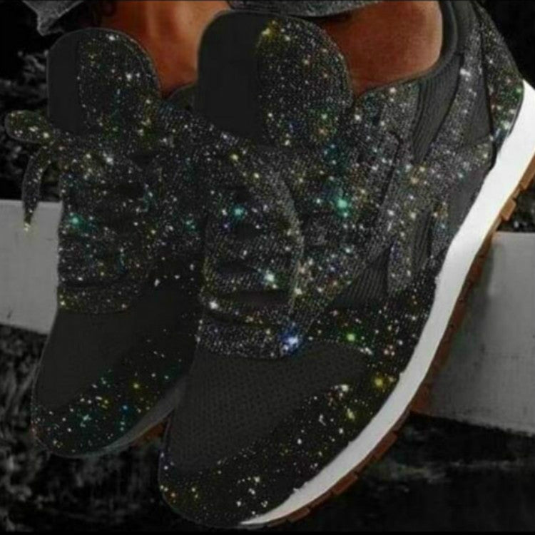 Autumn and Winter Sponge Sequins Breathable Platform Sports Shoes, Series 1