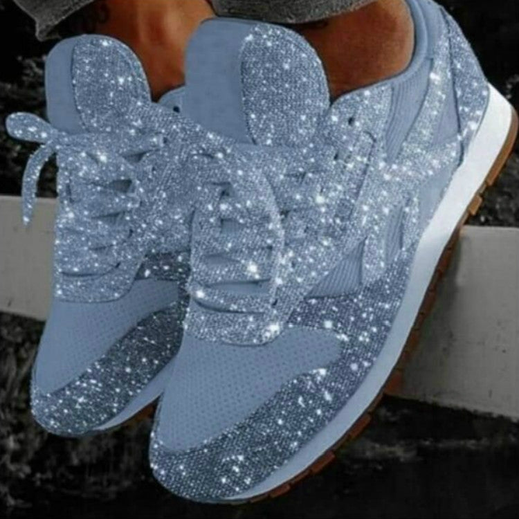 Autumn and Winter Sponge Sequins Breathable Platform Sports Shoes, Series 2