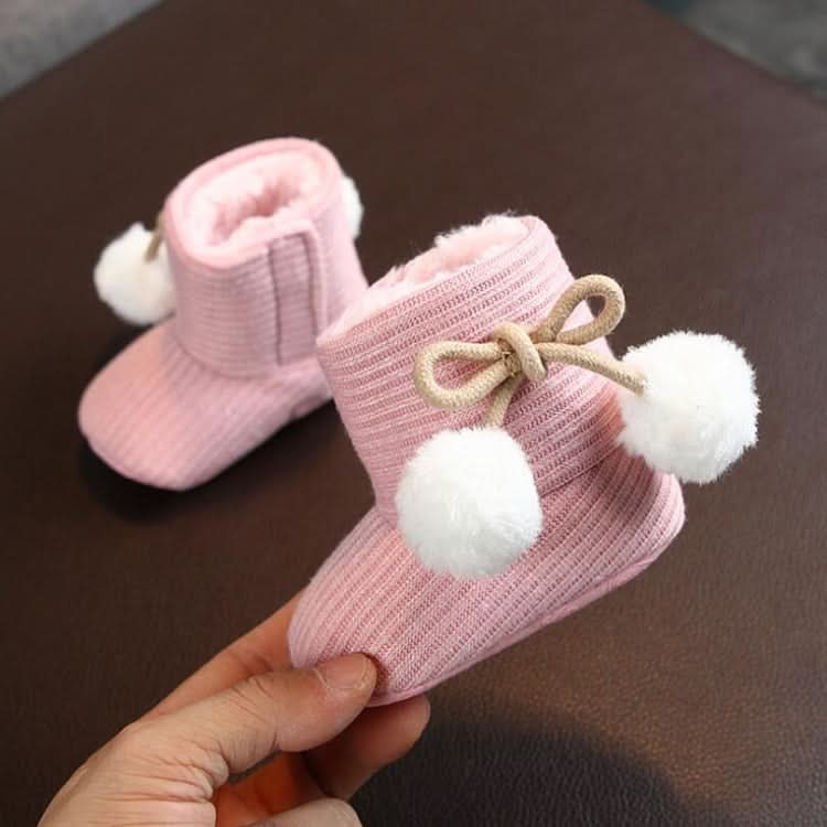 Winter Baby 0-1 Year Old Newborn Soft Bottom Plus Velvet Velcro Toddler Shoes Reluova