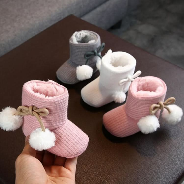 Winter Baby 0-1 Year Old Newborn Soft Bottom Plus Velvet Velcro Toddler Shoes Reluova