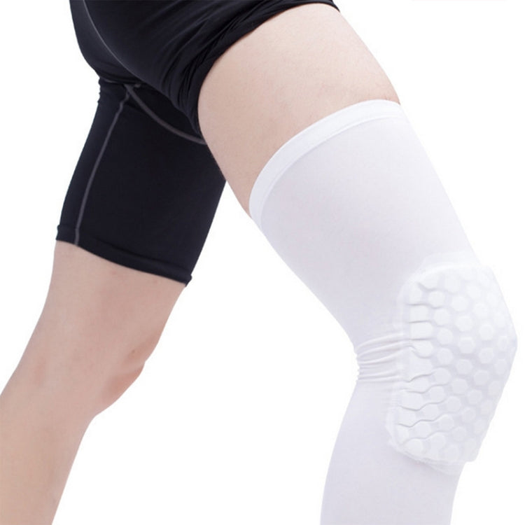 Long Sports Anti-collision Anti-fall Breathable Honeycomb Knee Pads Reluova