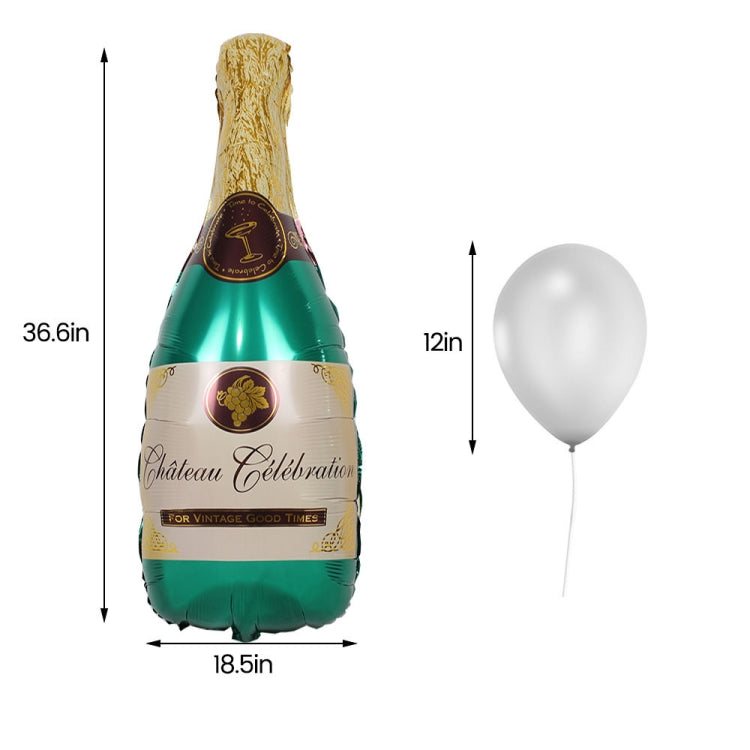 Champagne Bottle Aluminum Foil Balloon Set Wedding Party Cocktail Party Decoration Balloon My Store