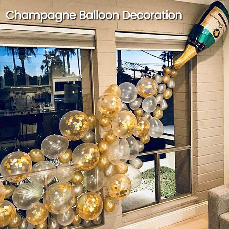 Champagne Bottle Aluminum Foil Balloon Set Wedding Party Cocktail Party Decoration Balloon