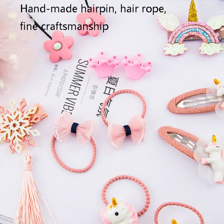 Little Girl Hair Accessories Set Gift Box Children Hairpin Combination Girl Jewelry Headdress Birthday Gift Reluova