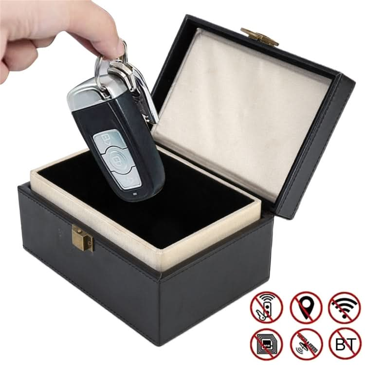 Mobile Phone Signal Anti-jamming Flip PU Gift Box Safe and Secure Anti-theft Shielding Box Reluova