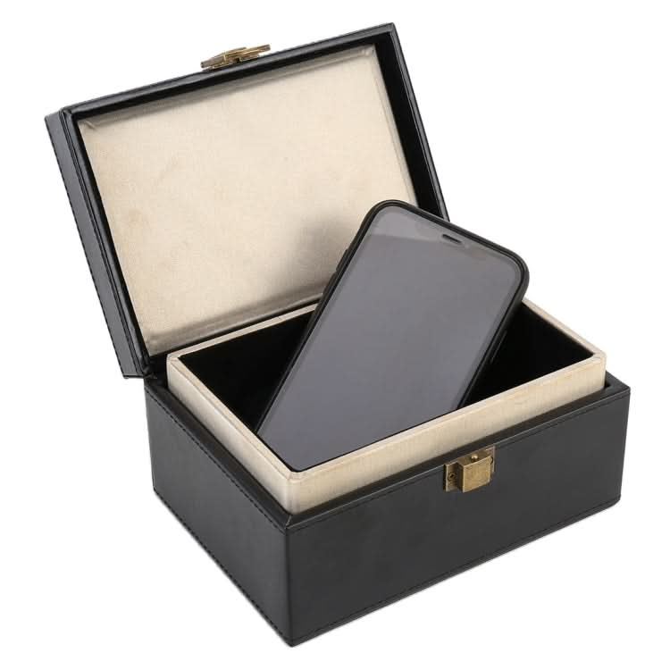 Mobile Phone Signal Anti-jamming Flip PU Gift Box Safe and Secure Anti-theft Shielding Box