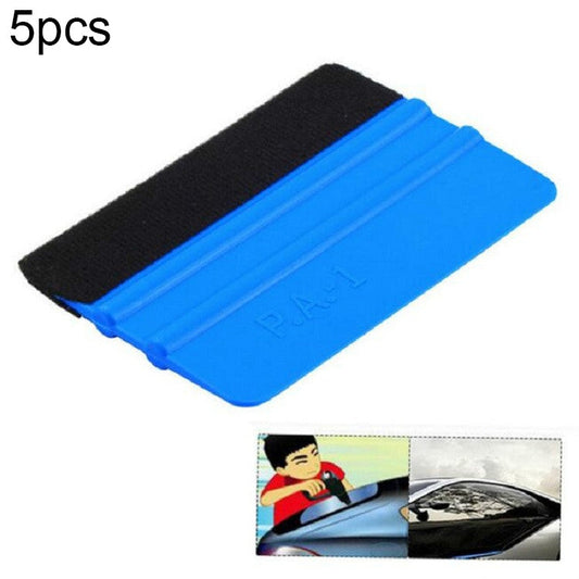 5pcs Felt Scraper Plastic Film Scraper Car Foil Cleaning Tools