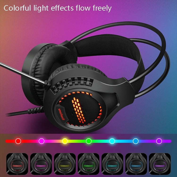 Smailwolf AK3 3.5mm Double Plug Version Game Wired Luminous Desktop Computer Headset My Store